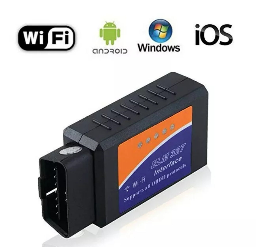 WiFi ELM327 OBD2 Scanner Reader Adapter Compatible with iPhone and Android  Phones WiFi OBD 2 ELM 327 Reader Scanner Adapter Diagnostic Tool for Cars