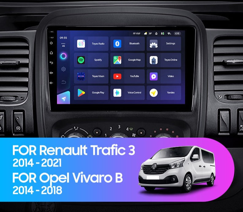 Kit autoradio Carplay/Android Auto Renault Trafic 3